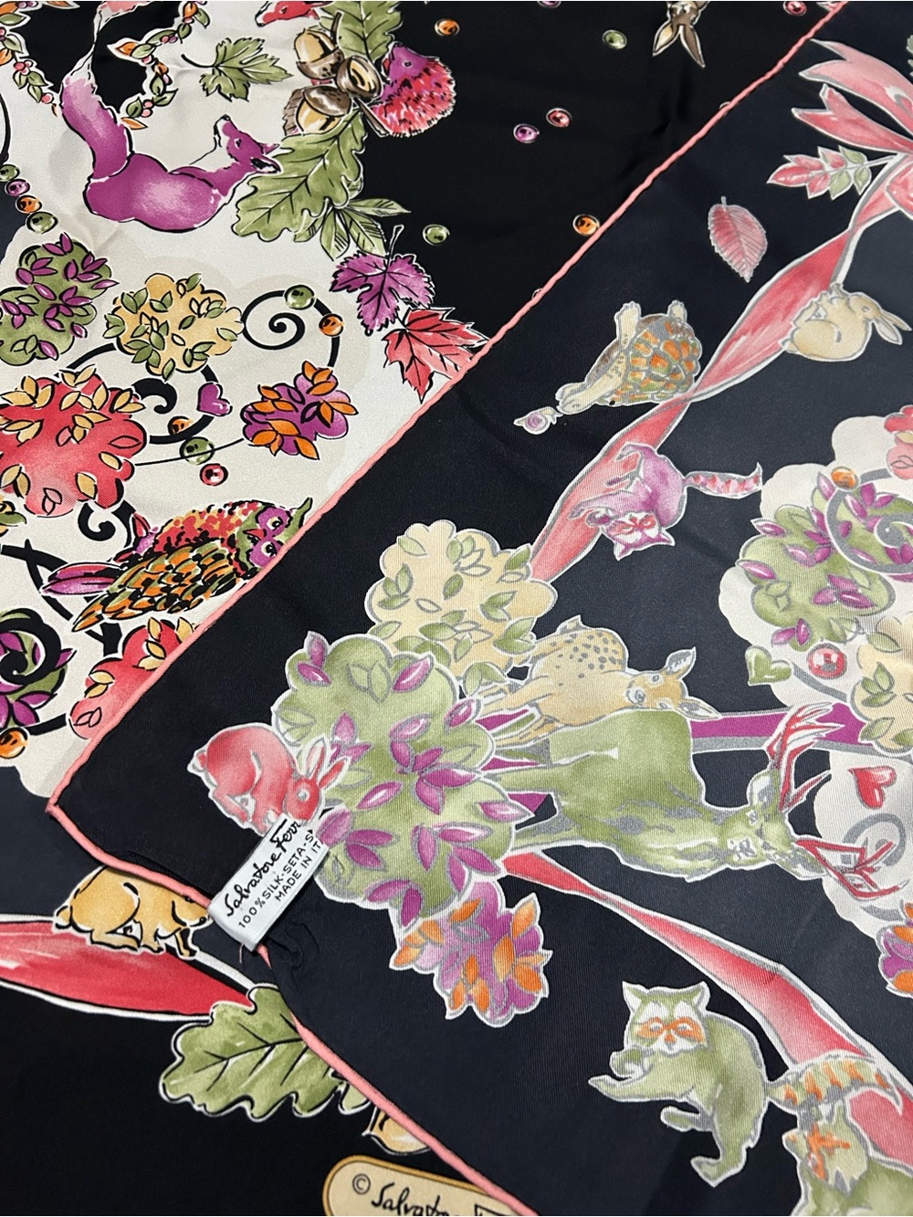 Salvatore Ferragamo Large Silk Scarf - Picture 3 of 3